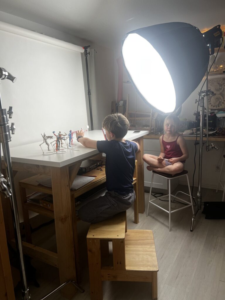 Phoenix using a lightbox to capture final images